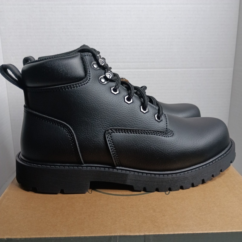 Brahma Men's Mass Soft Toe Work Boots Size 7 Black Oil & Slip Resistant Sole‎